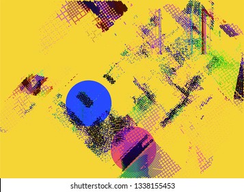 abstract vector background-Dot Graphics