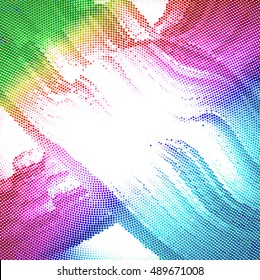 abstract vector background-Dot Graphics