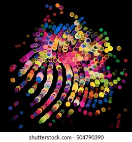 abstract vector background-Dot Graphics
