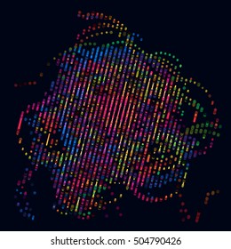 abstract vector background-Dot Graphics