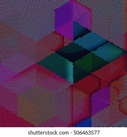 abstract vector background-Dot Graphics