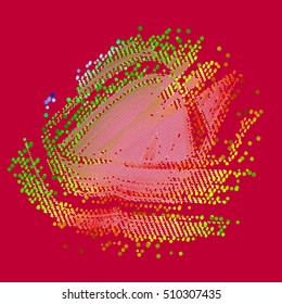 abstract vector background-Dot Graphics