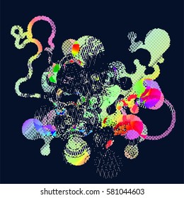 abstract vector background-Dot Graphics