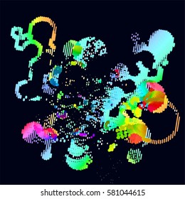 abstract vector background-Dot Graphics