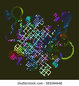 abstract vector background-Dot Graphics