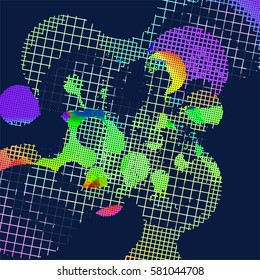abstract vector background-Dot Graphics