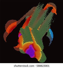 abstract vector background-Dot Graphics