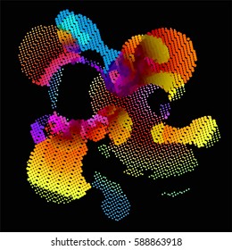 abstract vector background-Dot Graphics