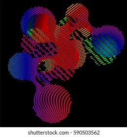 abstract vector background-Dot Graphics