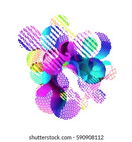 abstract vector background-Dot Graphics