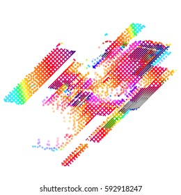 abstract vector background-Dot Graphics