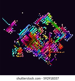 abstract vector background-Dot Graphics