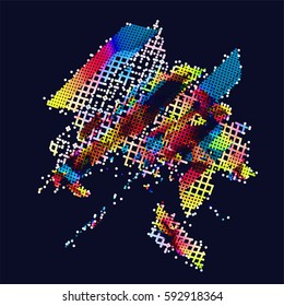 abstract vector background-Dot Graphics