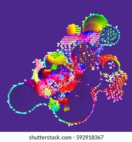 abstract vector background-Dot Graphics
