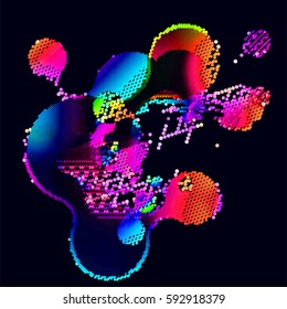 abstract vector background-Dot Graphics