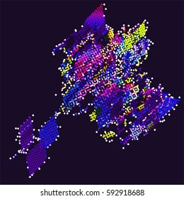 abstract vector background-Dot Graphics