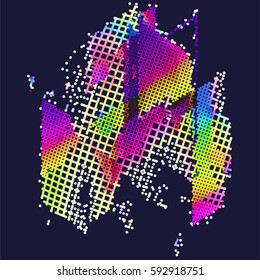 abstract vector background-Dot Graphics