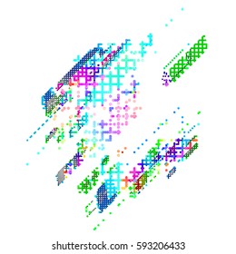 abstract vector background-Dot Graphics