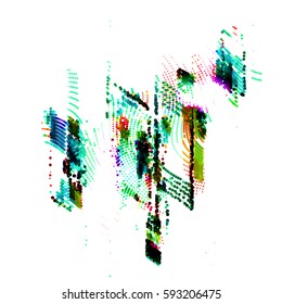 abstract vector background-Dot Graphics