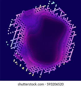 abstract vector background-Dot Graphics