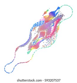 abstract vector background-Dot Graphics