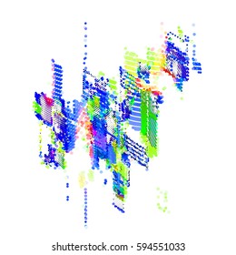 abstract vector background-Dot Graphics