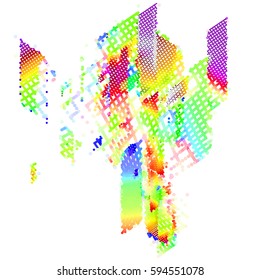 abstract vector background-Dot Graphics