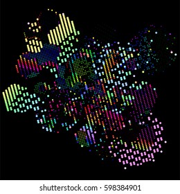 abstract vector background-Dot Graphics