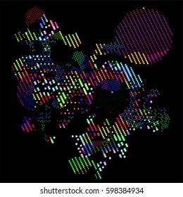 abstract vector background-Dot Graphics