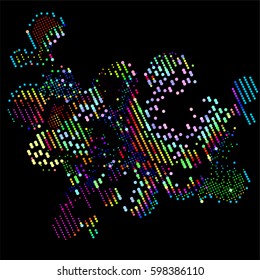 abstract vector background-Dot Graphics