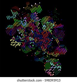 abstract vector background-Dot Graphics