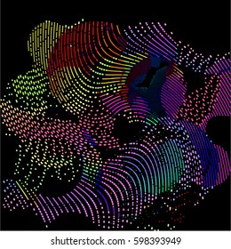 abstract vector background-Dot Graphics