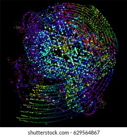 abstract vector background-Dot Graphics