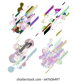 abstract vector background-Dot Graphics