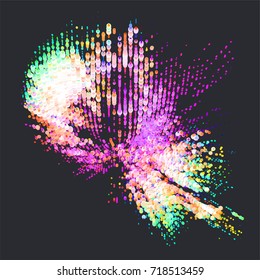 abstract vector background-Dot Graphics