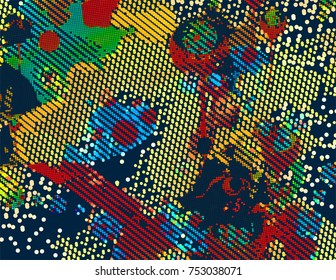 abstract vector background-Dot Graphics 