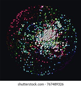 abstract vector background-Dot Graphics