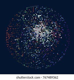 abstract vector background-Dot Graphics