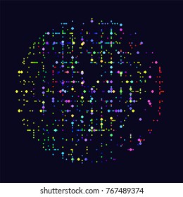 abstract vector background-Dot Graphics