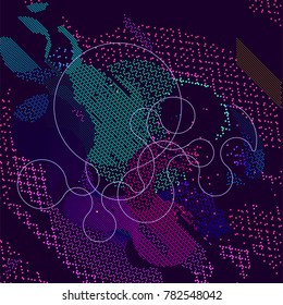 abstract vector background-Dot Graphics  