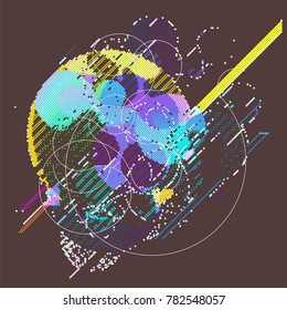abstract vector background-Dot Graphics  