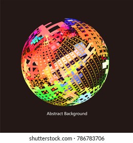 abstract vector background-Dot Graphics