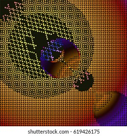 abstract vector background-Dot Graphics. Applicable for Covers, Placards, Posters, Flyers and Banner Designs. Vector illustration.