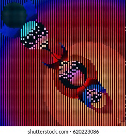 abstract vector background-Dot Graphics. Applicable for Covers, Placards, Posters, Flyers and Banner Designs. Vector illustration.