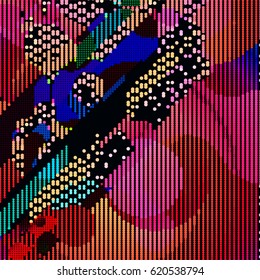 abstract vector background-Dot Graphics . Applicable for Covers, Placards, Posters, Flyers and Banner Designs. Vector illustration.