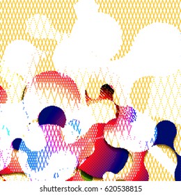 abstrakte Vektorhintergrund-Dot Graphics . Gilt für Covers, Placards, Poster, Flyer und Banner Designs. Vektorgrafik.