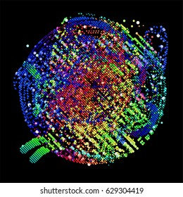 abstract vector background-Dot Graphics. Applicable for Covers, Placards, Posters, Flyers and Banner Designs. Vector illustration.