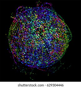 abstract vector background-Dot Graphics. Applicable for Covers, Placards, Posters, Flyers and Banner Designs. Vector illustration.