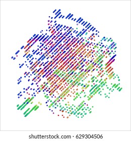 abstract vector background-Dot Graphics. Applicable for Covers, Placards, Posters, Flyers and Banner Designs. Vector illustration.