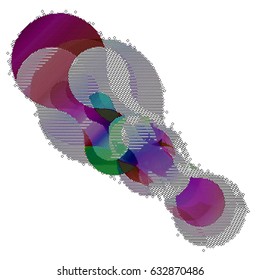 abstract vector background-Dot Graphics. Applicable for Covers, Placards, Posters, Flyers and Banner Designs. Vector illustration.